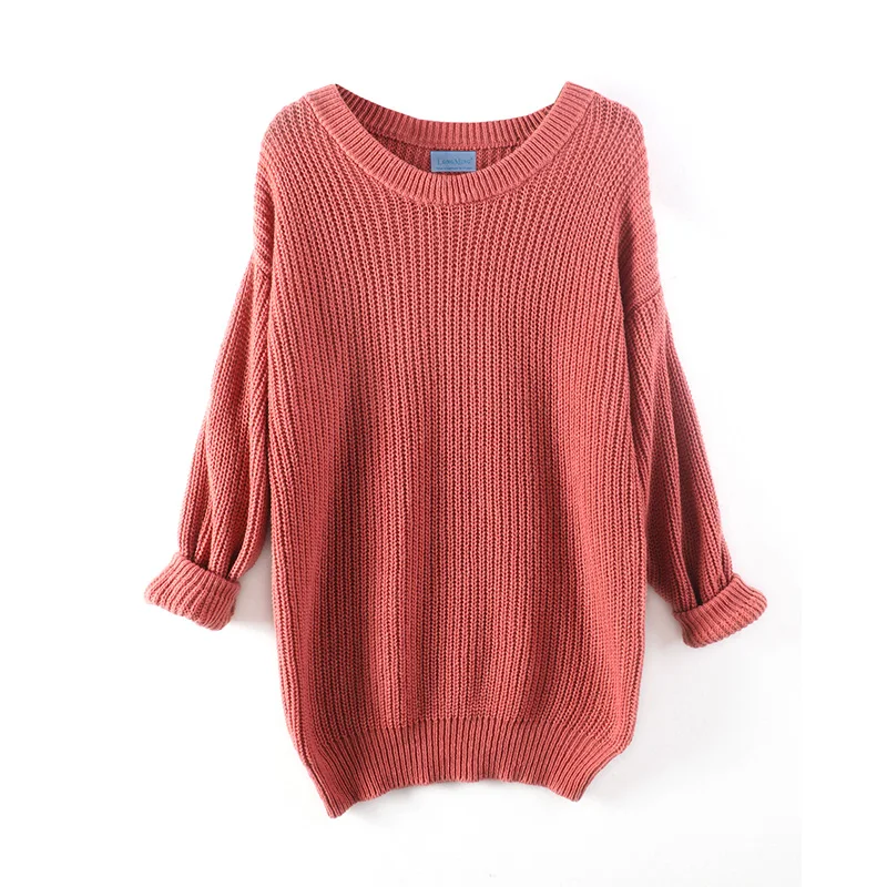 Imagem -06 - Apuramento lã Camisola de Malha Feminina Inverno Morcego Manga Longa Pulôver Outono Feminino O-pescoço Sólido Jumper Solto Casual Roupas Superiores