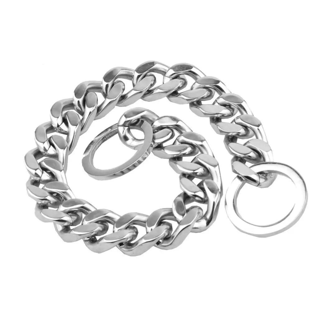 

Tiasri Dog Collar Pet Necklace Choker High Quality Stainless Steel Training Leash Small Medium Large Dogs Chain Adjustable Size