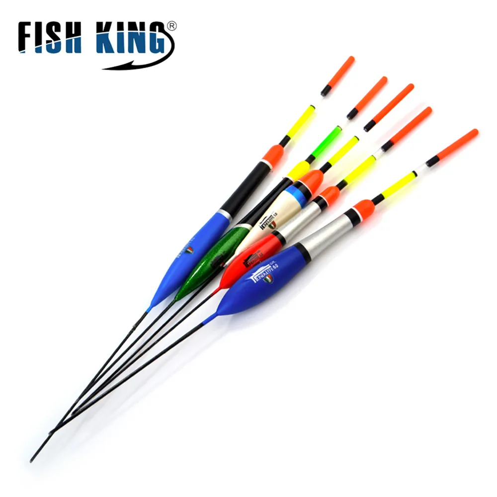 FISH KING-Ensemble de flotteurs de pêche, lot de 10 pièces, taille mixte, document pour la pêche à la carpe