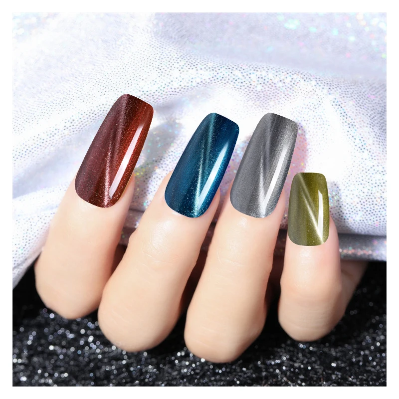 ANLYLAN 3D Chameleon Cat Eyes UV Gel Polish Soak Off Magnetic Nail Varnish Nail Art Semi Permanent Led UV Gel DIY Nail Gel Paint