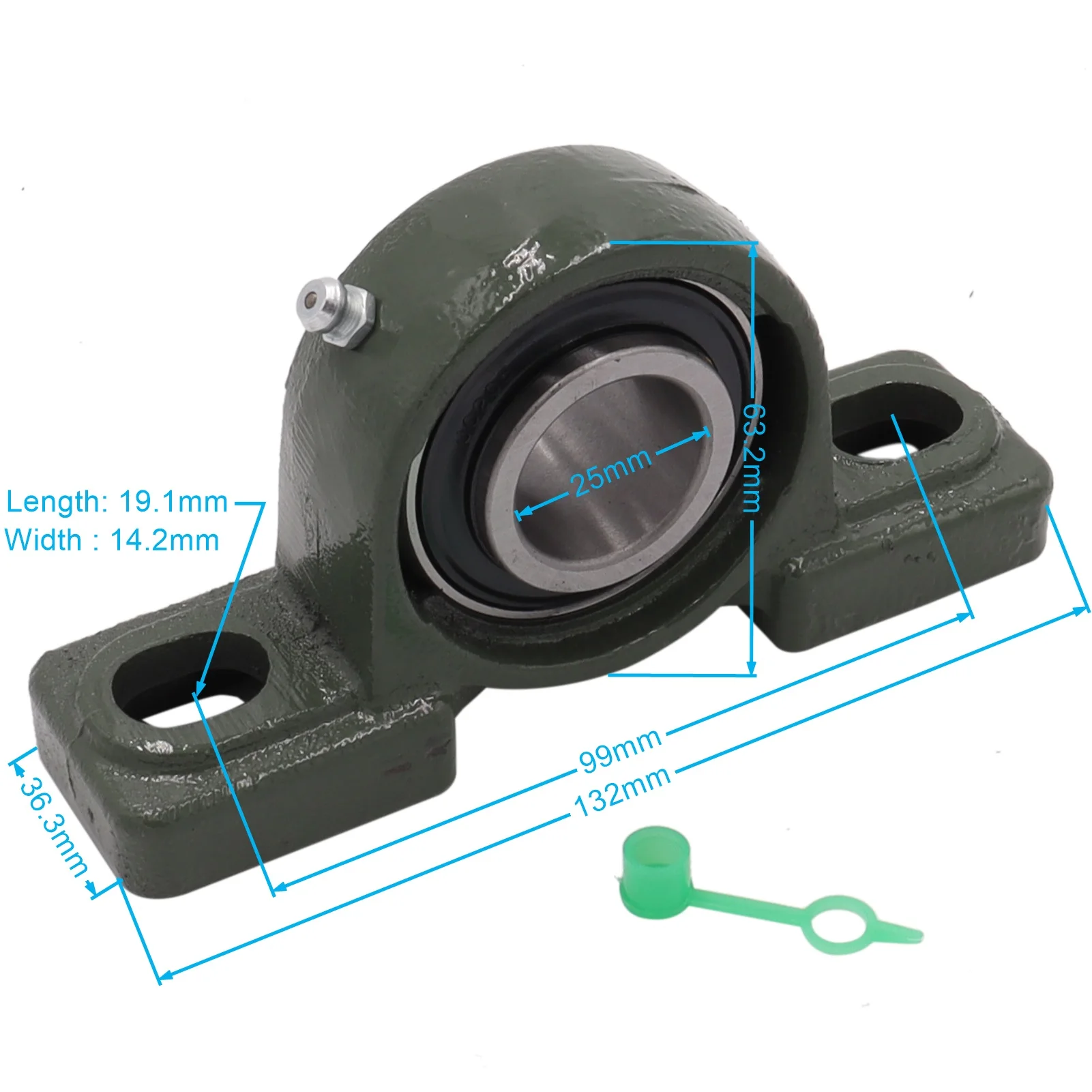 UCP Inner Hole 25mm Vertical External Spherical Support Seat With Bearing UCP205