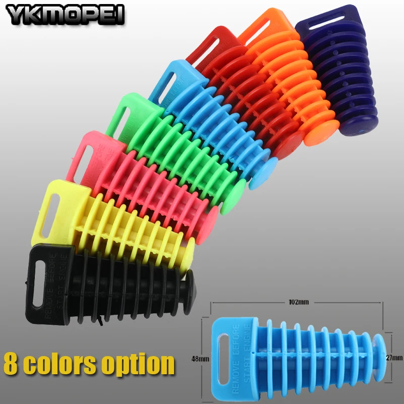 Exhaust tube plug Muffler washing WaterProof Plug for Dirt Pit Bike Motortcycle Supermoto street bikes ATV
