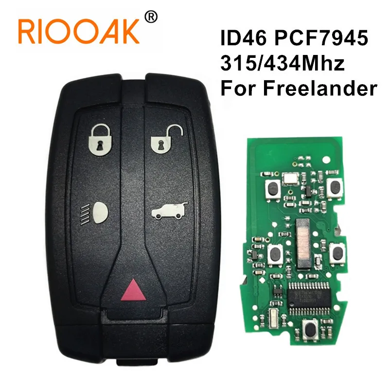 

Car Remote Key 315 433Mhz 46 7945 Chip Auto Smart Remote Control Blank Key For Land Rover Freelander 2