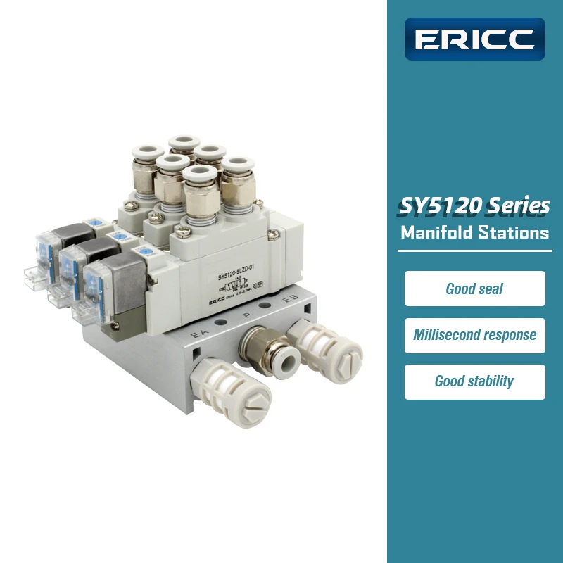 

SMC type SY5120 Series Manifold Stations SY5120-5LZD-01 Solenoid valve combination Single electronically control valve