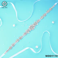 (1PC)Rhinestone Bridal belt wedding with crystal diamond wedding dress accessories belt sash for wedding dress WDD1110