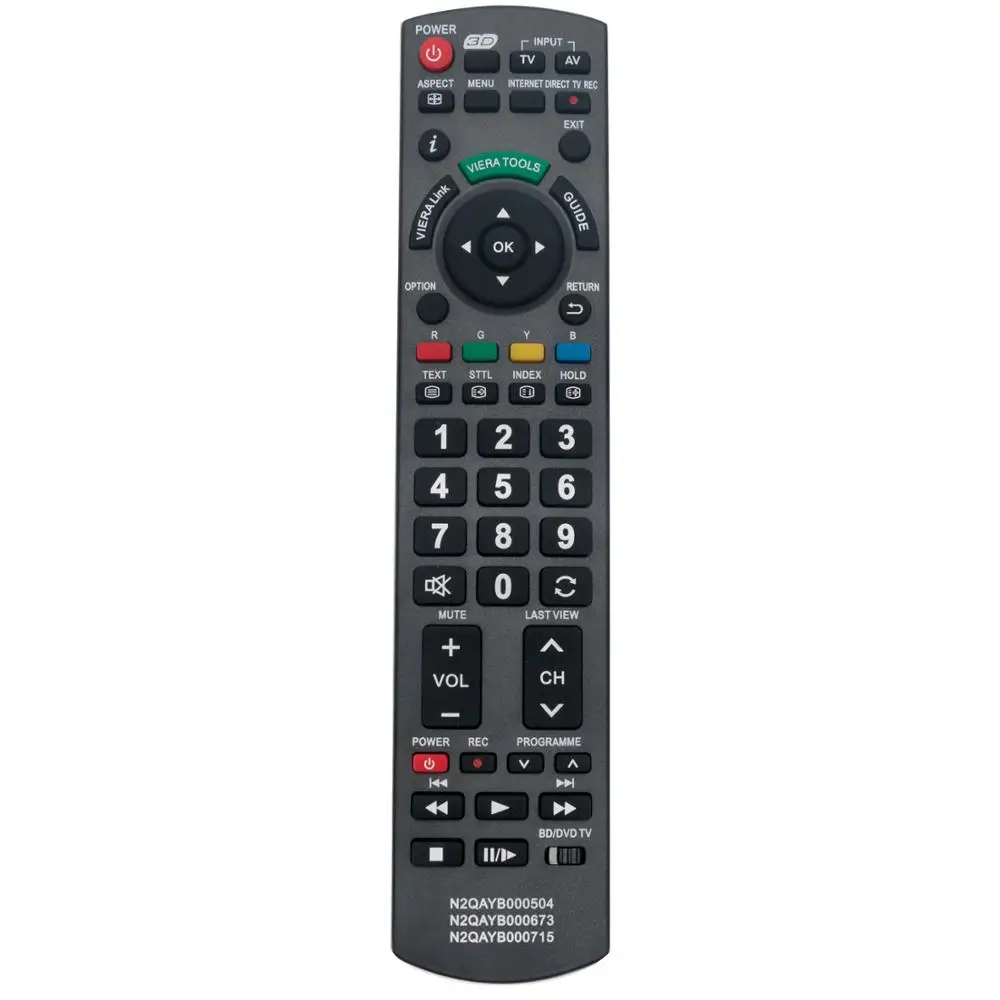 

New N2QAYB000504 N2QAYB000673 N2QAYB000715 Replaced Remote Control fit for Panasonic Viera TV