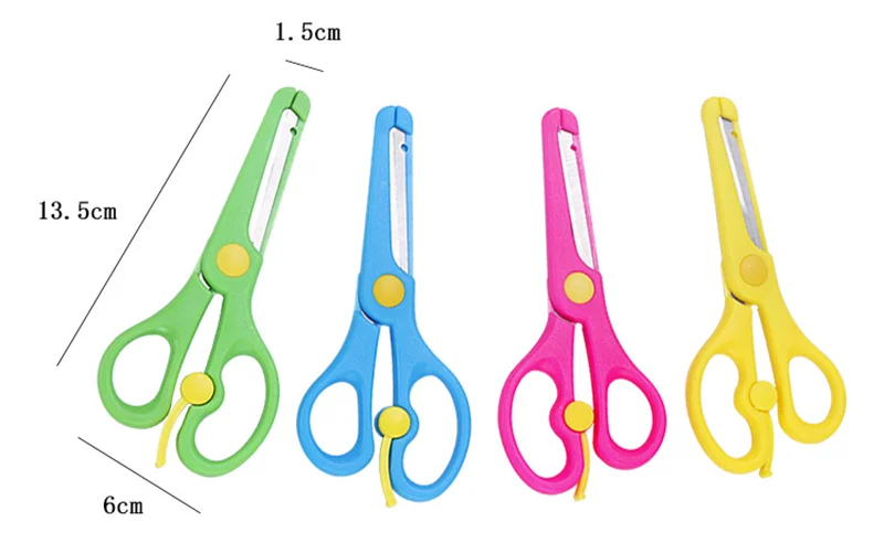 1 قطعة مقص صغير Kawaii القرطاسية الحرف الاطفال Scissors بها بنفسك البلاستيك مقص طالب الطفل الحرفية لوازم رياض الأطفال لطيف