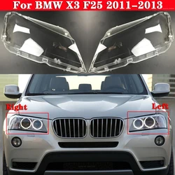 Car Front Headlight Cover For BMW X4 X3 F25 2011-2013 Headlamp Lampshade Lampcover Head Lamp light Covers glass Lens Shell Caps