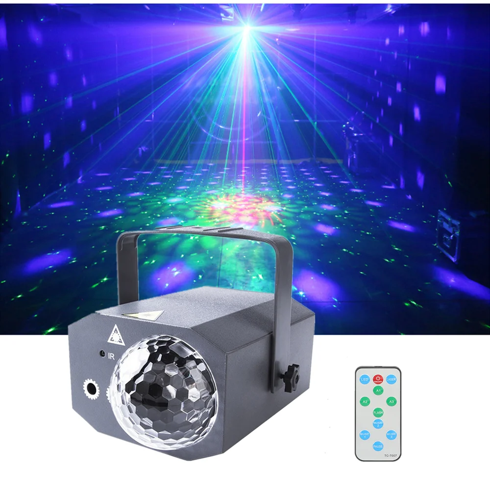 Stage Lights Disco Laser Projector RGB Stage Lights LED Magic Ball Party Lights Strobe Lights DJ Party Effect Lights