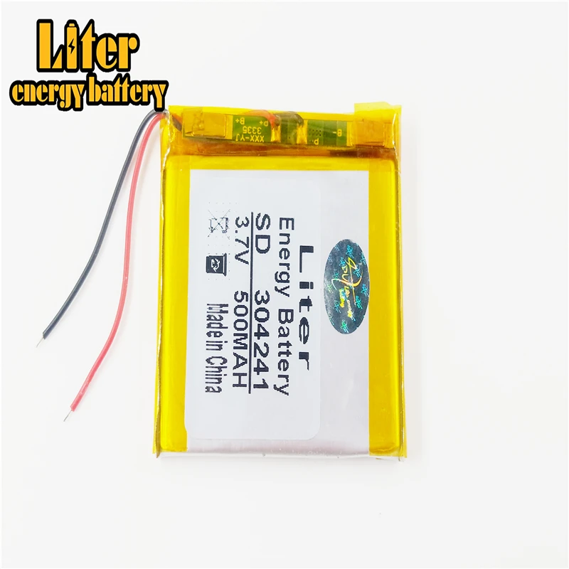 500MAH 304241 của Polymer lithium Pin dành cho các nhà sản xuất