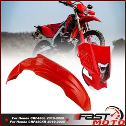 2019 2020 2021 For Honda CRF Enduro Headlight HI LO Beam Running Light Front Fender Mudguard CRF 250 450 Dual Sport Light Mask