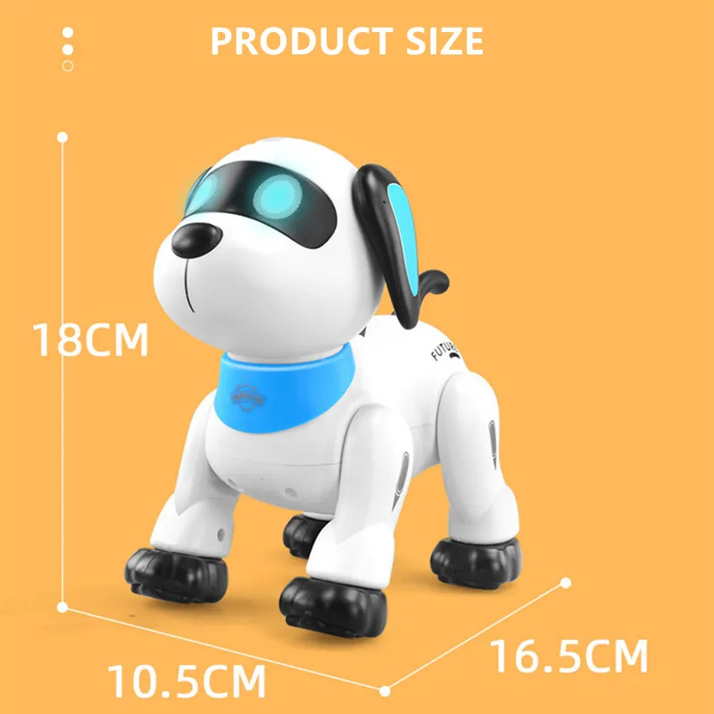 Ispezione ad attivazione vocale Telecomando Robot Dog Programmazione Apprendimento della conoscenza scientifica popolare Canta Danza Cane elettrico RC