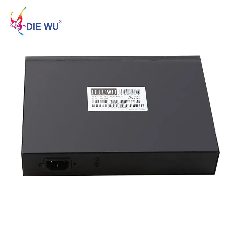 DIEWU 10 Ports POE Switch Power over Ethernet Network Switch 8 PoE Switch Injector for camera/Wireless AP/Camera Built in Power