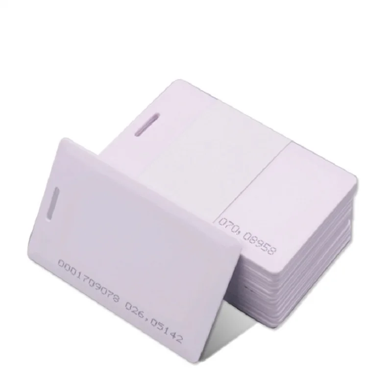 50pcs ID Card EM/TK4100 Smart Chip 1.8MM 125Khz Authorized Read-Only Badge Blank ID Key Tag Time Attendance Access Control Card