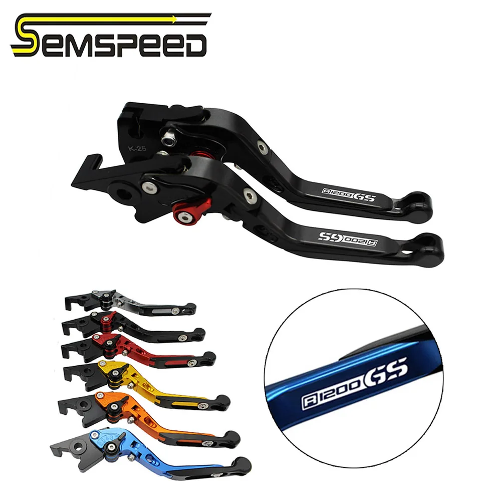 SEMSPEED Motorcycle CNC Folding Extendable Brake Clutch Levers For BMW R1200/1250/GS LC 2013-2020 R1200GS Adventure LC 2014-2020