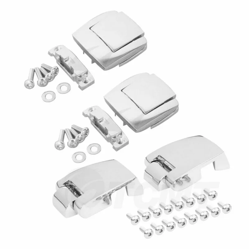 Motorcycle Trunk Latches lock Pack Latch Hinges For Harley Tour Pack Pak Touring Classic Road Electra Glide Ultra Razor 80-13