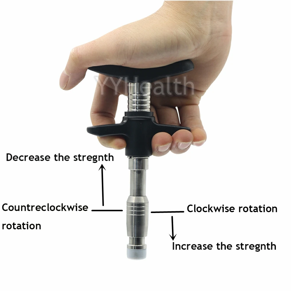 Nueva pistola Manual 300N, herramienta de ajuste quiropráctico, terapia para aliviar el dolor articular, masaje portátil de un solo cabezal, masajeador correcto de columna vertebral