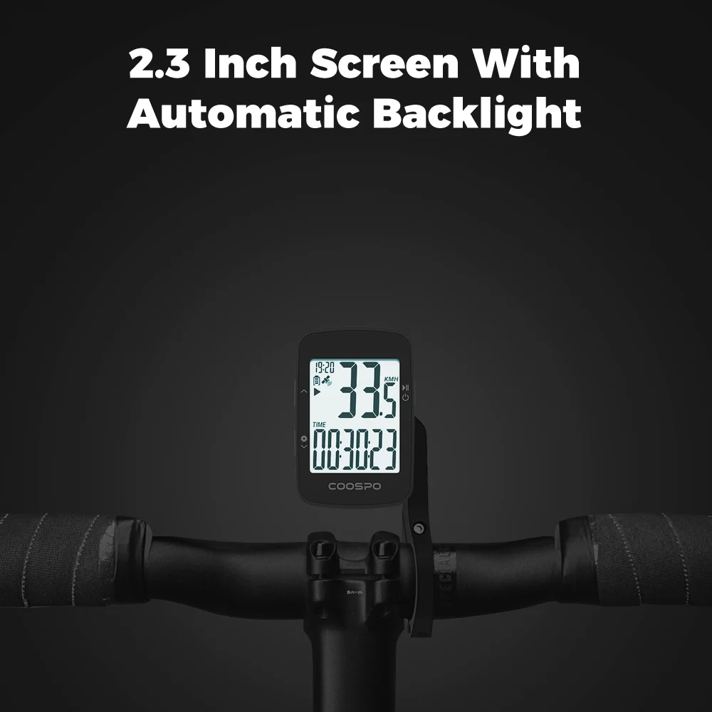 CooSpo BC26 Wireless Bike Computer GPS Speedometer Odometer Bluetooth5.0 APP Sync Waterproof Road Bike MTB Bicycle