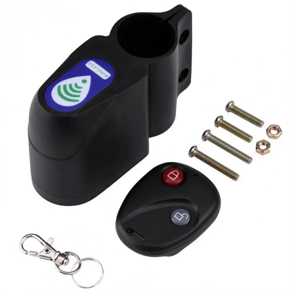 Easy Anti-theft Operation Simple Lock Bicycle Alarm Lock Wireless Anti-theft Remote Control Vibration Alarm for MTB Road Bike