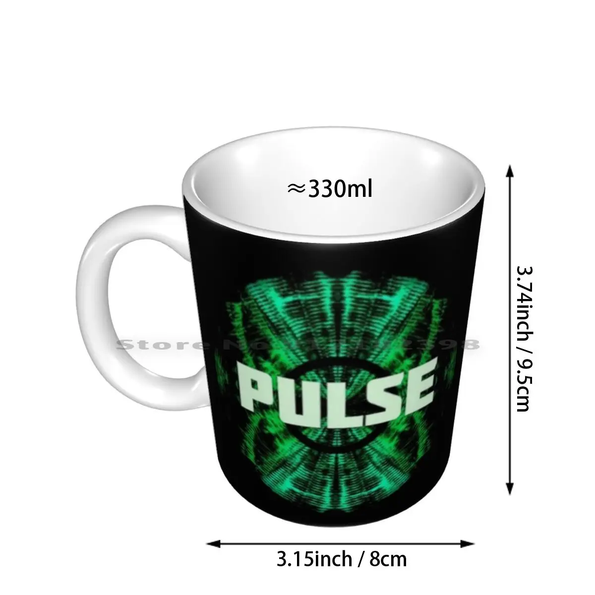 Pulse Ceramic Mugs Coffee Cups Milk Tea Mug Pulse Red Mortal Kombat Clan Rocket League Clan Rocket League Fire Showmatch Osm