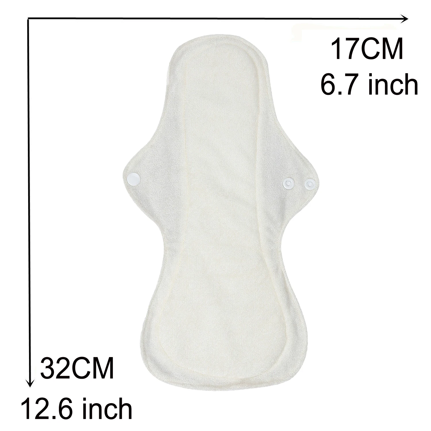 10pc Menstrual Pads Bamboo L Size Waterproof Cloth Sanitary  for Heavy Flow Use Reusable Washable Soft Women Cloth napkin pads