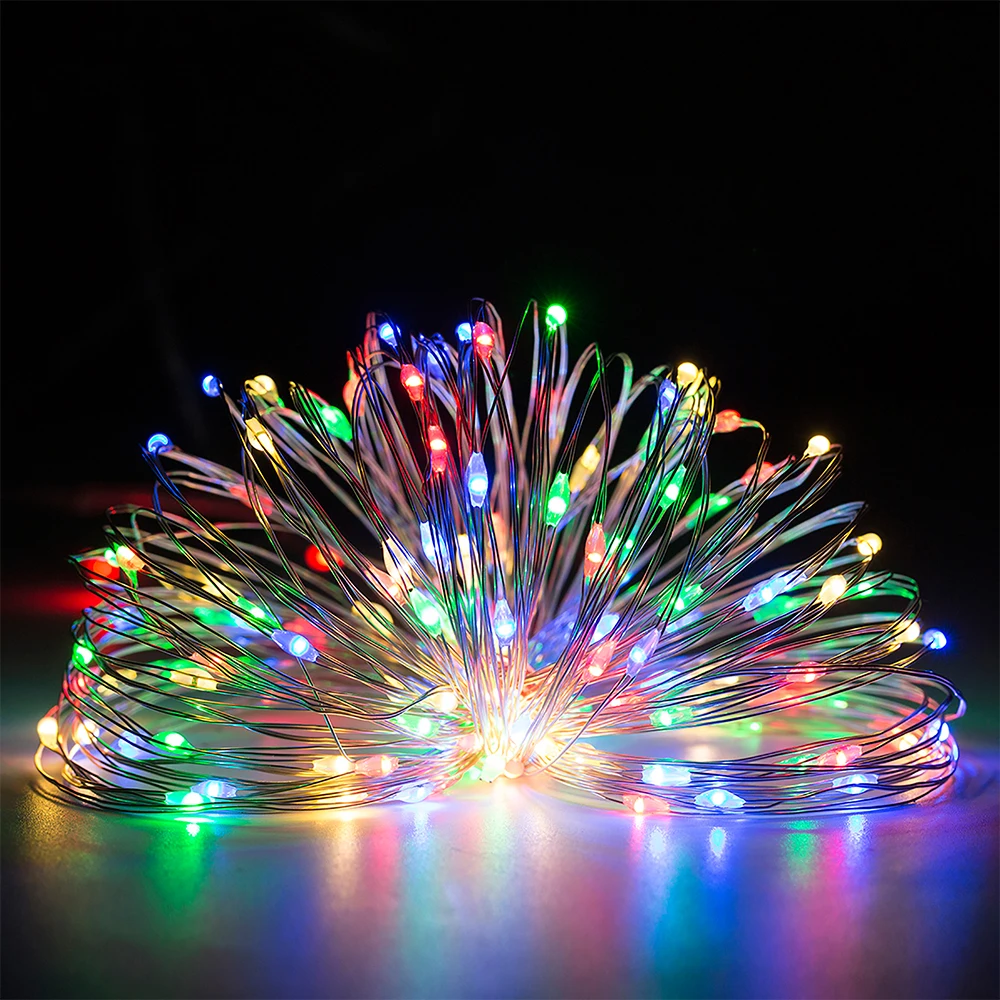 2 Pack Battery Operated Led String Lights,Mini Led Christmas Fairy Lights,Wedding Party Decoration,30 Leds,3M Silver Wire