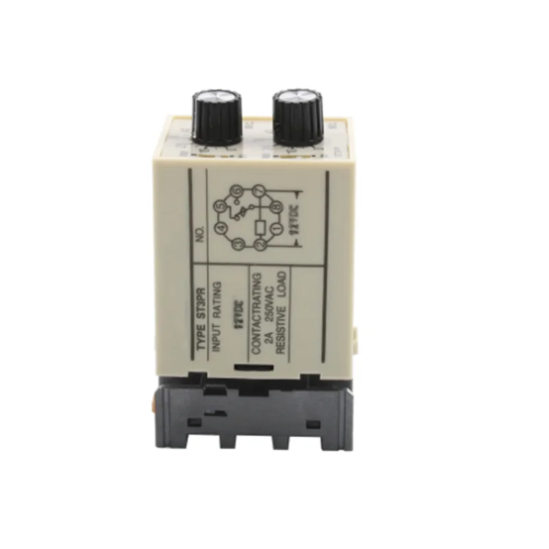 ST3PR electrical time relay Electronic Counter relays digital timer relay with socket base AC 36V/110V//380V DC24V