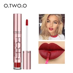 O.TWO.O 12 Colors Lip Gloss Lip Tint Long-Lasting Waterproof Non-stick Cup Easy To Wear Matte Liquid Lipstick Lip Makeup N2135