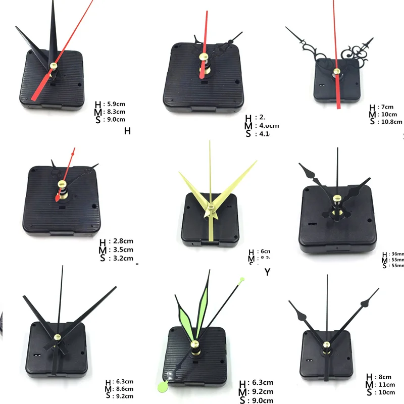 Hanging DIY Quartz Watch Silent Wall Clock Movement Quartz repair Movement Clock Mechanism Parts with needles