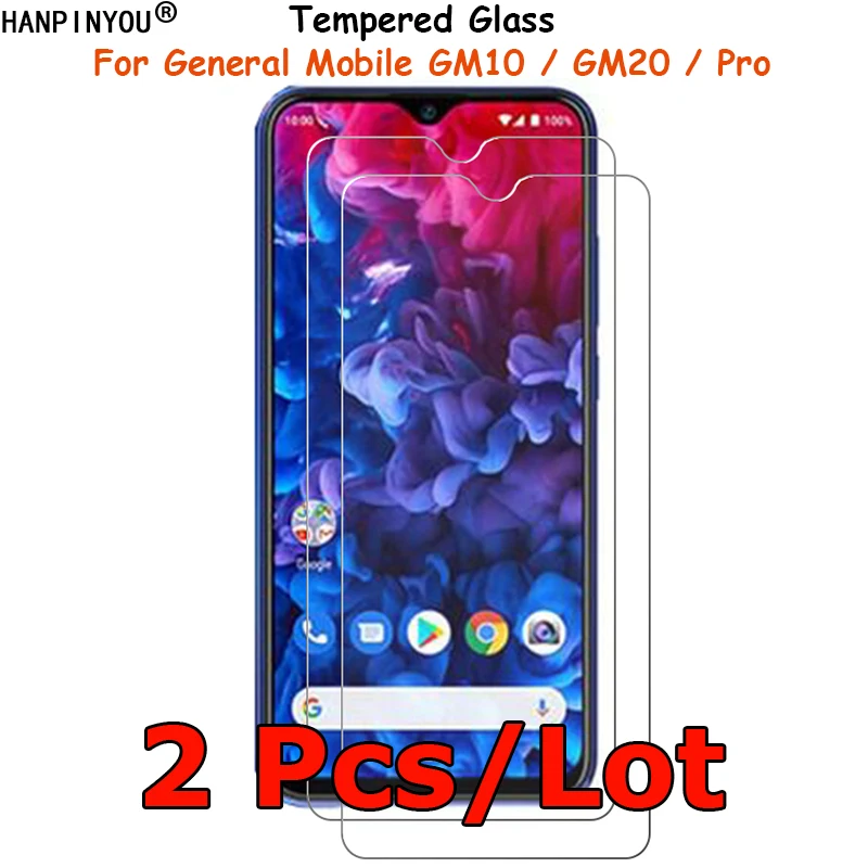 2 Pcs /Lot For General Mobile GM10 /GM20 / Pro Tempered Glass Screen Protector Explosion-proof Protective Film Toughened Guard