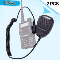 2pcs Portable Radio Microphone Speaker Mic PTT for Walkie Talkie Baofeng UV-5R Plus BF-888S UV B6 UV-B5 UV-82 UV-R5 RETEVIS H777