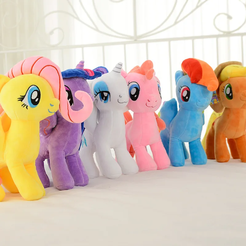 22- 40cm My Little Pony Toy Stuffed Plush Doll Pinkie Pie Rainbow Dash Movie&TV Unicorn Toys Friendship Is Magic For Girls Gifts