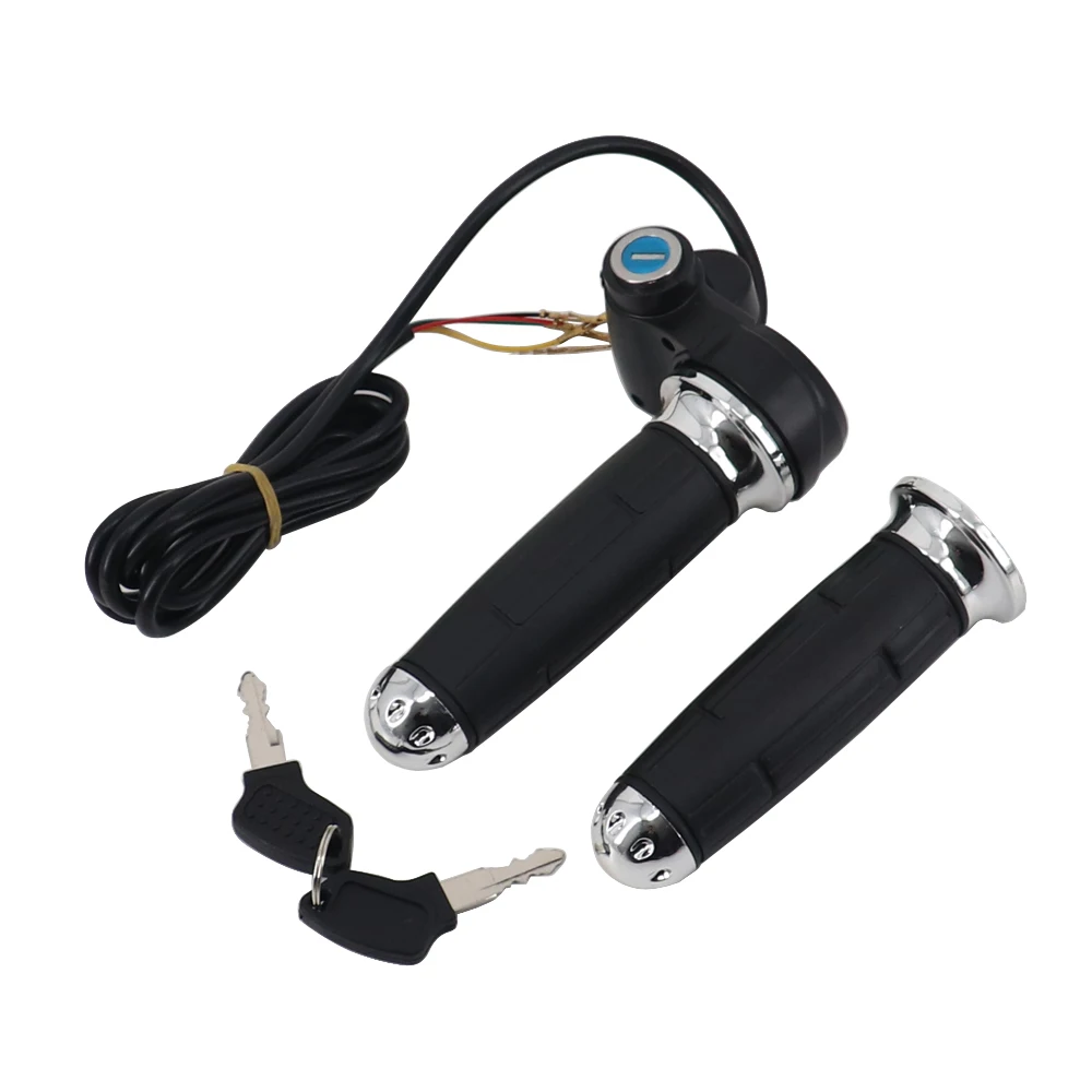 1 Pair Aluminium Alloy E-Bike Scooter Twist Throttle Grip For Harley Citycoco Electric Scooter