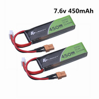 2PCS 7.6V 2S 450Mah 80C HV Lipo Battery XT30 Plug for iFlight CineBee Happymodel Crux3 BetaFPV FPV Racing Drone