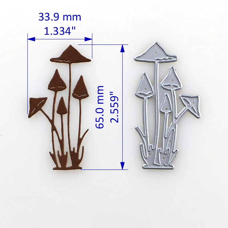 DUOFEN METAL CUTTING DIES 2019 New mushroom stencil for DIY papercraft projects Scrapbook Paper Album