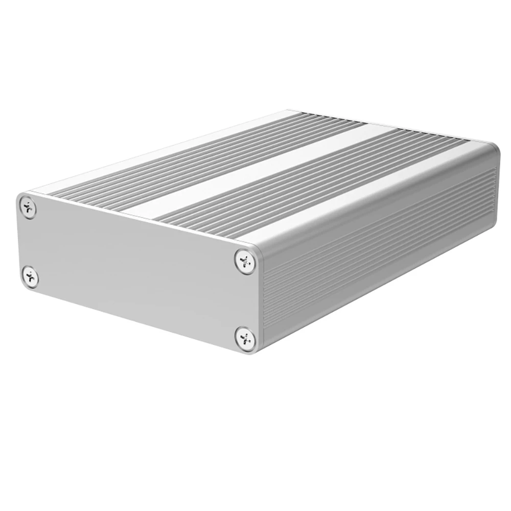 55*19MM Extrusion Power Bank Gehäuse PCB Komponente Aluminium Metall DIY Anpassung Instrument Control Elektronische Gehäuse