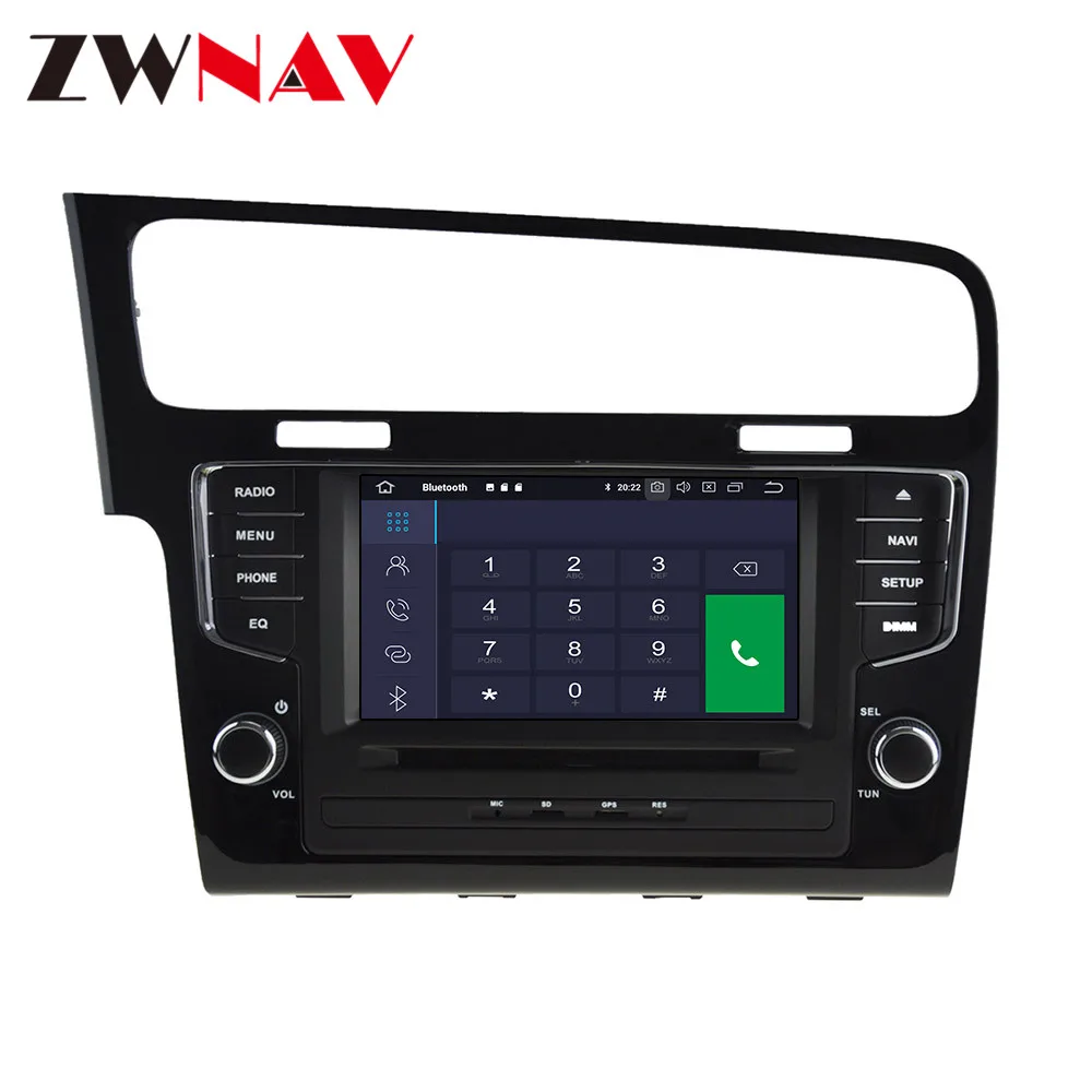 Android 10.0 GPS Navigation radio player For Volkswagen Golf 7 VII 2014 2015 -2018 auto video stereo head unit build in carplay