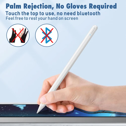 Imagen 2 del producto Para lápiz iPad con inclinación de rechazo de palma, GOOJODOQ lápiz de 12. a generación para Apple Pencil 2 1 iPad Air 5 2022 - 2018 para Apple Pen Stylus