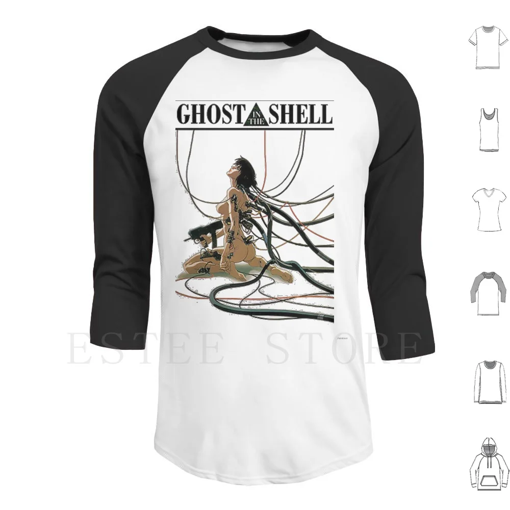 Ghost In The Shell By Remsoun Hoodies Long Sleeve Ghost In The Shell Ghost Shell Manga Movie Disign Series