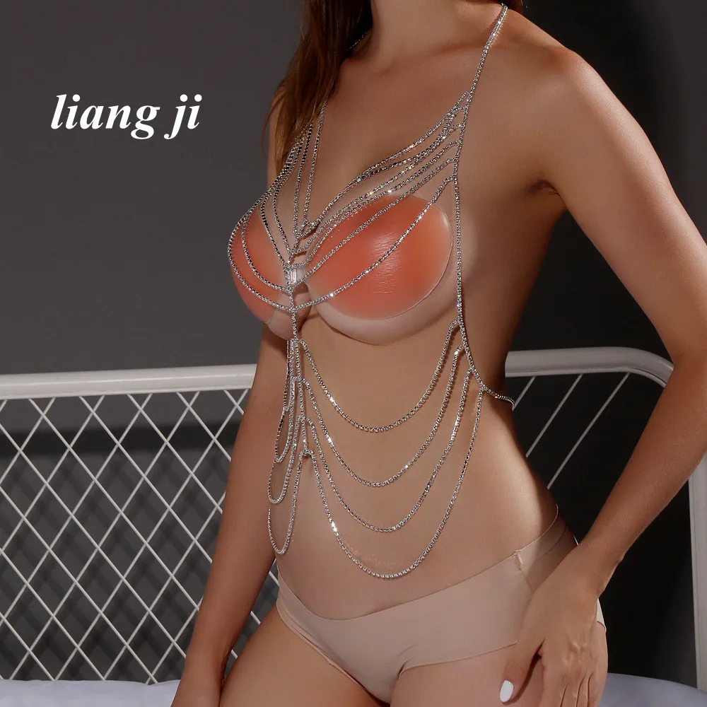 Body Chain Sexy Chest Chain Crystal Bikini Three Point Thong Bra Chain Tassels Multilayer Waist Chain Abdominal Chain портупея