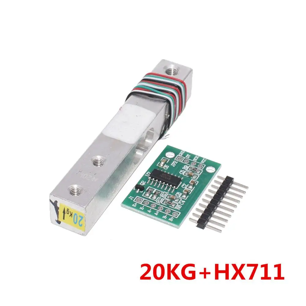 Load Cell 1KG 5KG 10KG 20KG HX711 AD Module Weight Sensor Electronic Scale Aluminum Alloy Weighing Pressure Sensor