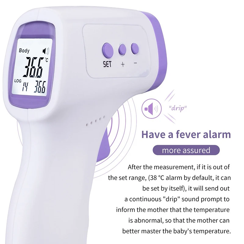 2024 LED Infrared Forehead Body Non-contact Thermometer for Infants Adults Outdoor Home Digital Fever Measurement Tool