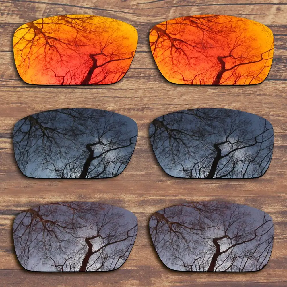 

Millerswap 3 Pairs Black.Fire Red.Brown Polarized Replacement Lenses for Oakley Fuel Cell OO9096 Sunglasses