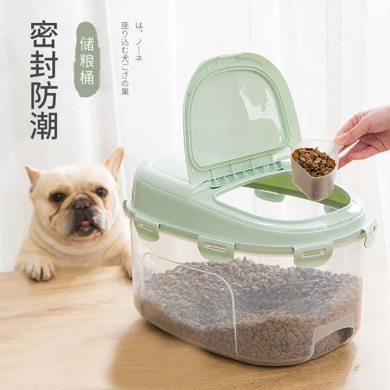 

Pet cat food grain storage barrel dog food seal moisture preservation box storage barrel pet supplies bin barrel fermentation