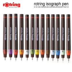 Rotring Isograph pen Porous-point refilled ink drawing pen 0.1mm-1.0mm needle hook line pen  1 piece