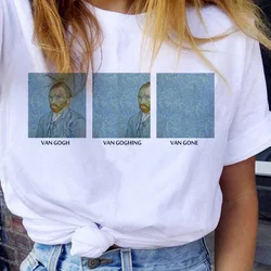 Van Gogh Maglietta da donna Divertente anni '90 Estetica Ullzang Maglietta Vintage Harajuku T-shirt Donna Stile coreano Moda Top Tees