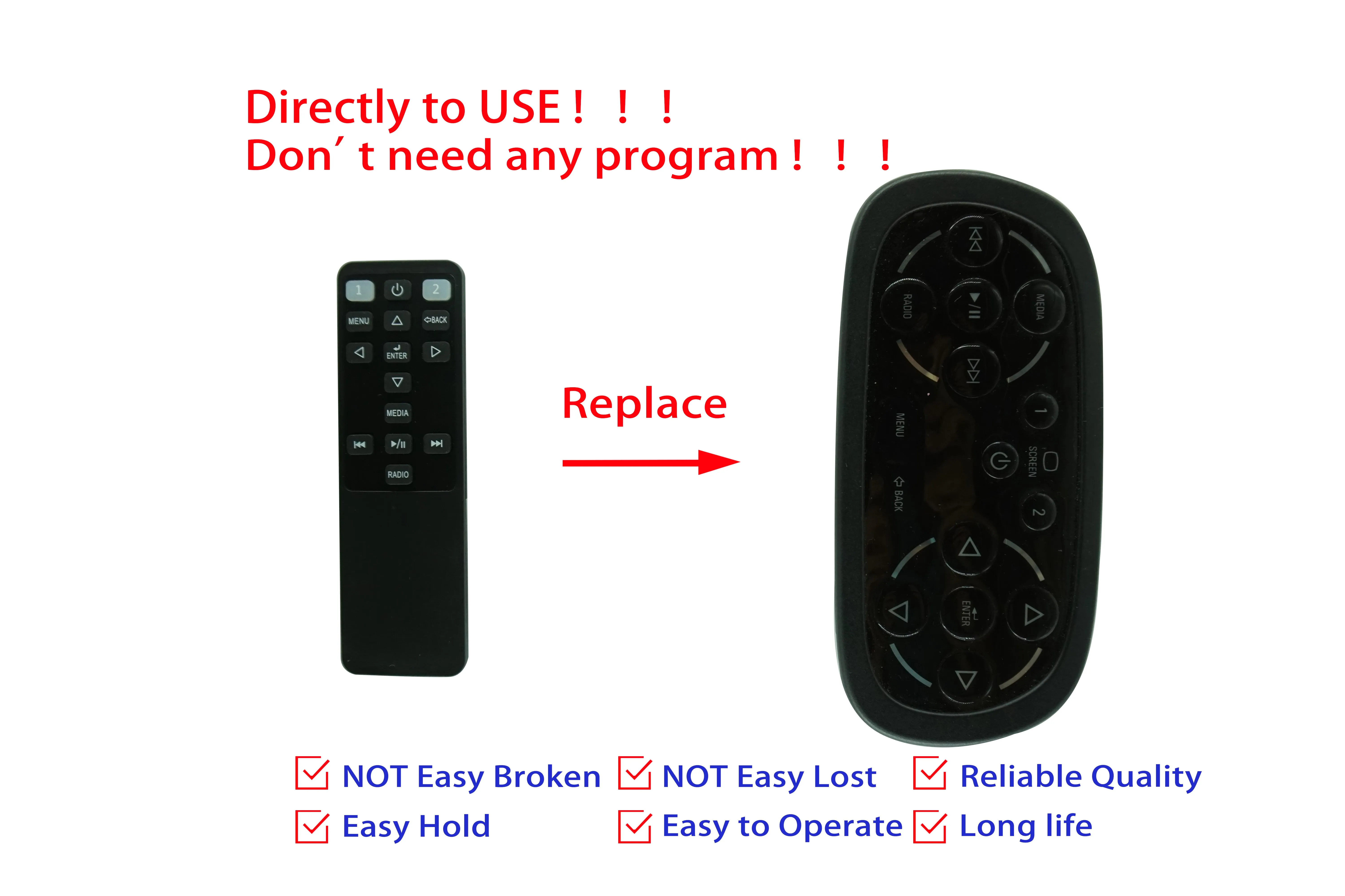 

Remote Control For Chevrolet 20984766 23141413 84202957 84201996 & 2014 2015 2016 2017 2018 Silverado DVD Equipment Video Player