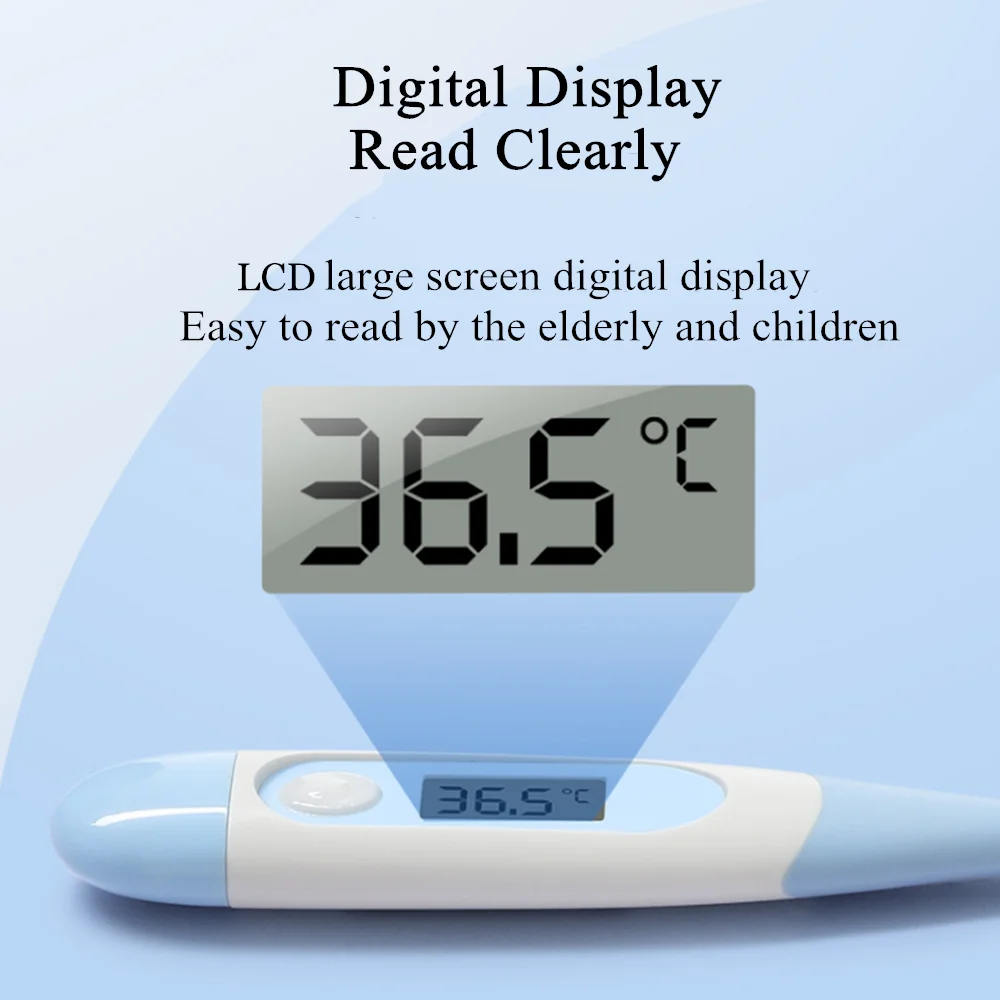 Medical Electronic Thermometer Children's Digital Thermometer Quick Temperature Measurement Portable Storage For Adults Kids