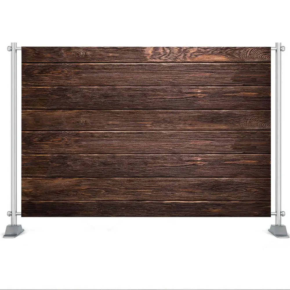 Fondo de madera marrón para fiesta de cumpleaños, suministros de decoración para fiesta de bienvenida de bebé, retrato de bebé, joyería, tela, Fondo de fotografía de comida