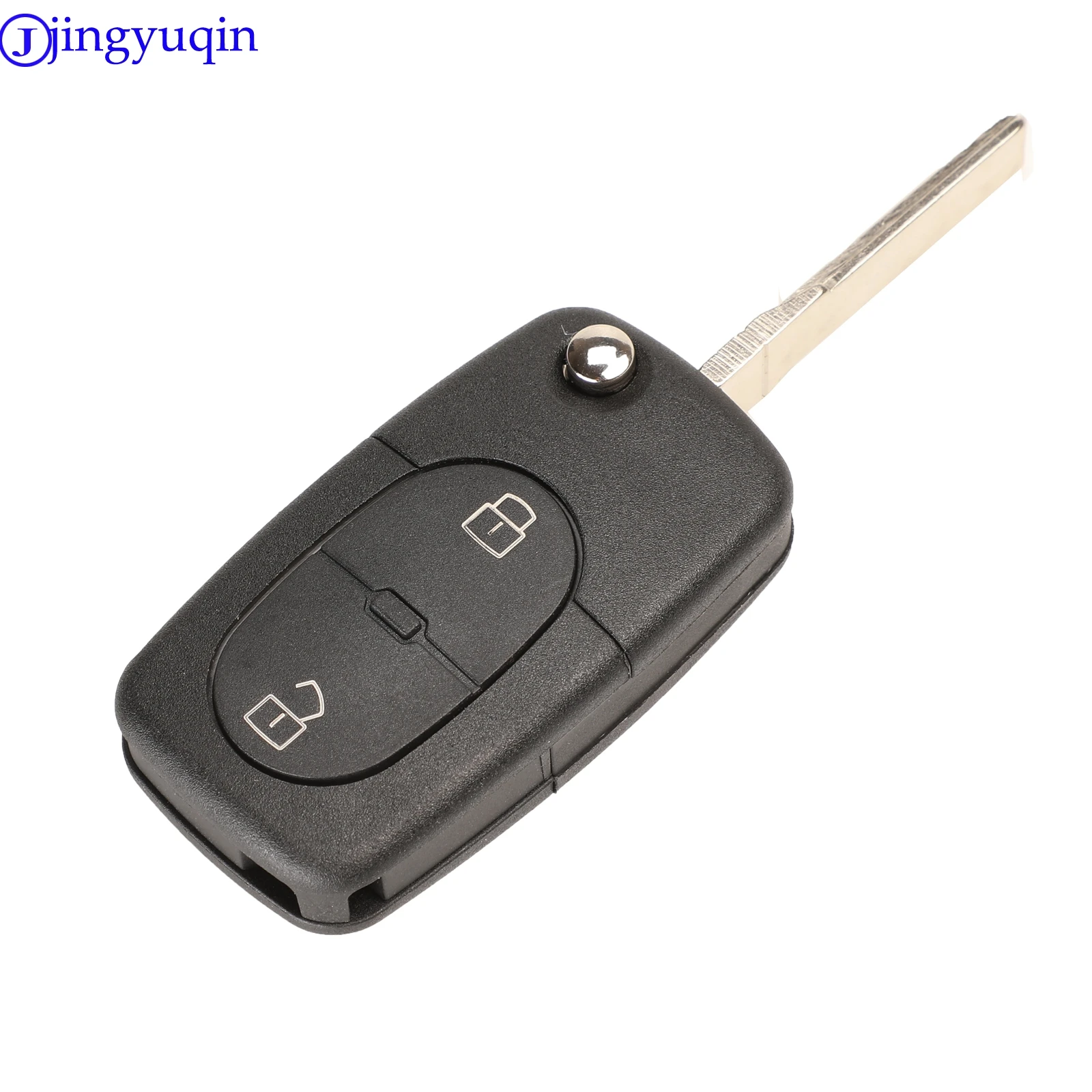 Jingyuqin 2/3 pulsanti Flip Remote Car Key Shell per Audi A2 A3 A4 A6 A8 TT Fob Case Cover CR1620 Battery Place